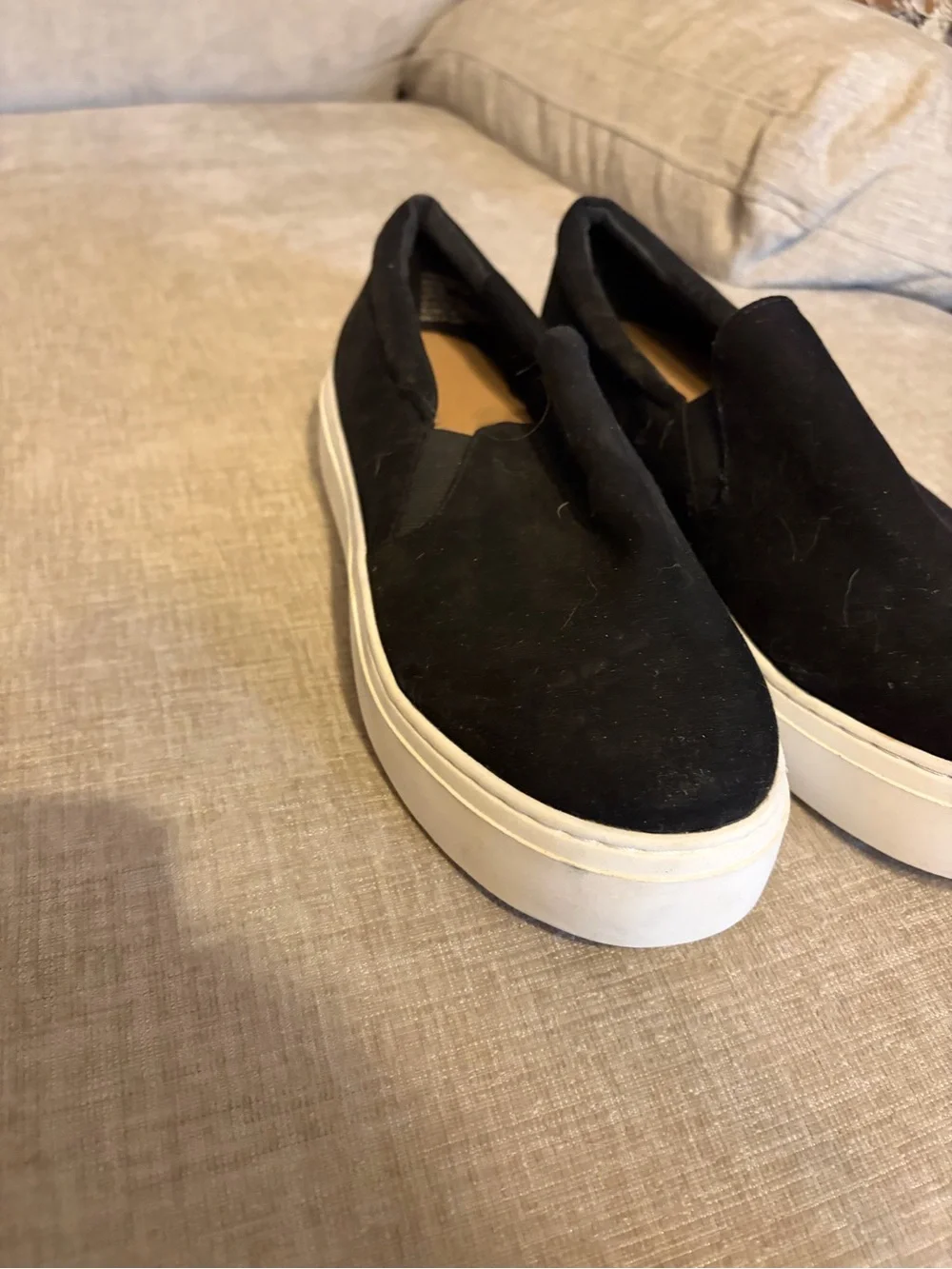 Lane Bryant Black Slip-On Platform Sneakers